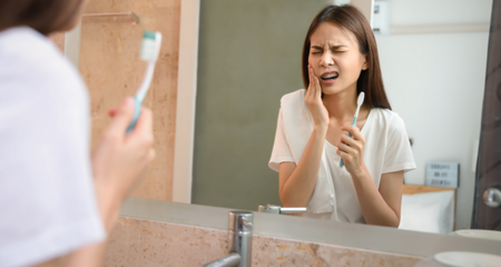 Sensitivity when brushing and flossing